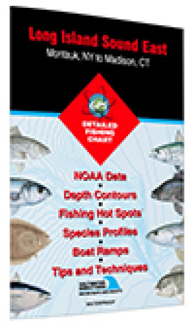 Cover of Long Island Sound East Fishing Map by Fishing Hot Spots