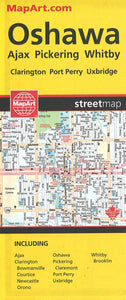 Oshawa Ajax Pickering Whitby Map by Canadian Cartographics Corporation