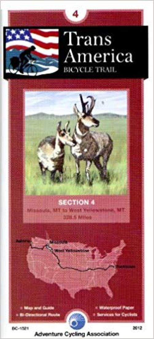 Cover of TRANSAMERICA BICYCLE TRAIL #4 : Missoula, Montana - West Yellowstone, Montana 