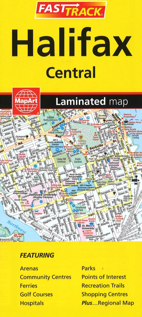 Cover of Halifax Fast Track Laminated Map 