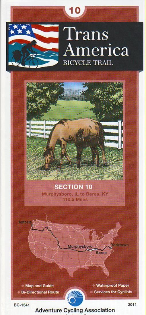 Cover of TRANSAMERICA BICYCLE TRAIL #10 : Murphysboro, Illinois - Berea, Kentucky 