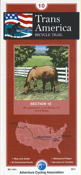 Cover of TRANSAMERICA BICYCLE TRAIL #10 : Murphysboro, Illinois - Berea, Kentucky 