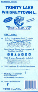 Trinity & Whiskeytown Fishing Map by Fish-n-Map Company