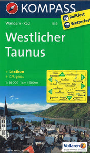 Western Taunus Hiking Map By Kompass