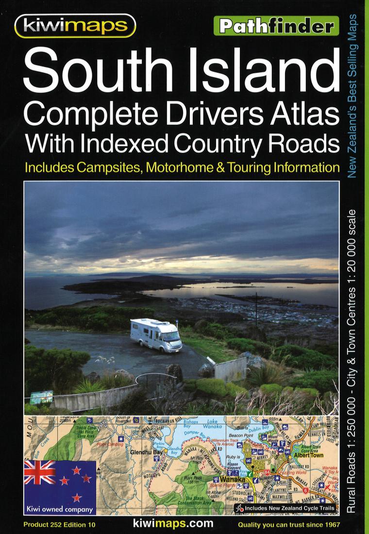 Cover of South Island Rural Roads, New Zealand, Atlas 