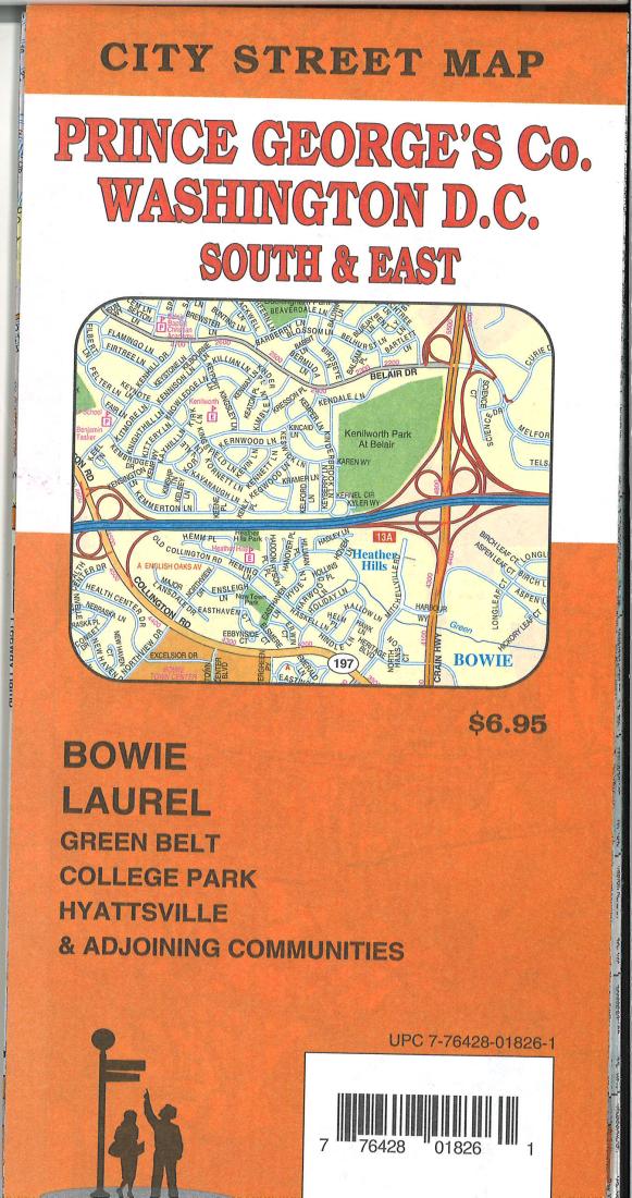 Cover of Prince Georges County / Washington DC South East, Maryland Street Map by GM Johnson
