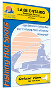 Lake Ontario Fishing Map (Oswego Area) by Fishing Hot Spots