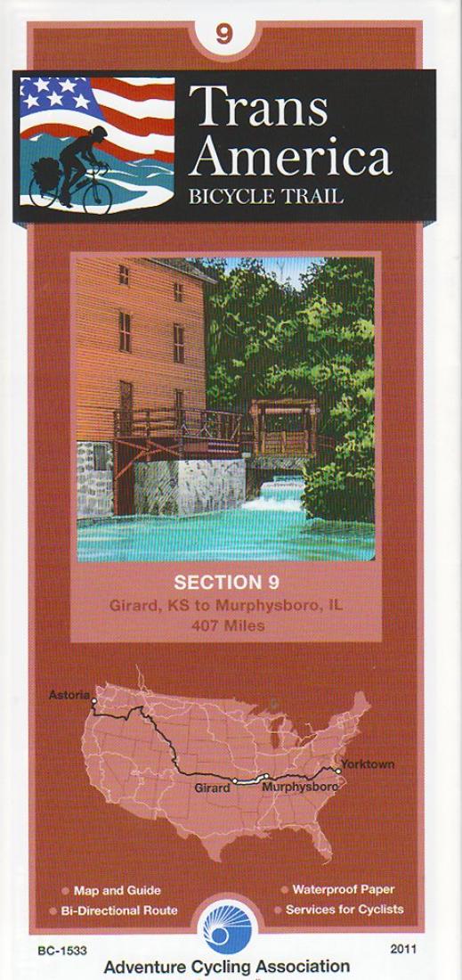 Cover of TRANSAMERICA BICYCLE TRAIL #9 : Girard, Kansas - Murphysboro, Illinois 