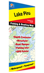 Lake Piru Fishing Map by Fishing Hot Spots