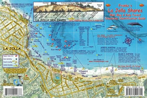 California Map & Fish Card, La Jolla Shores by Frankos Maps Ltd.