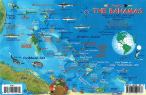 Bahamas Map & Fish Card, Bahamas by Frankos Maps Ltd.