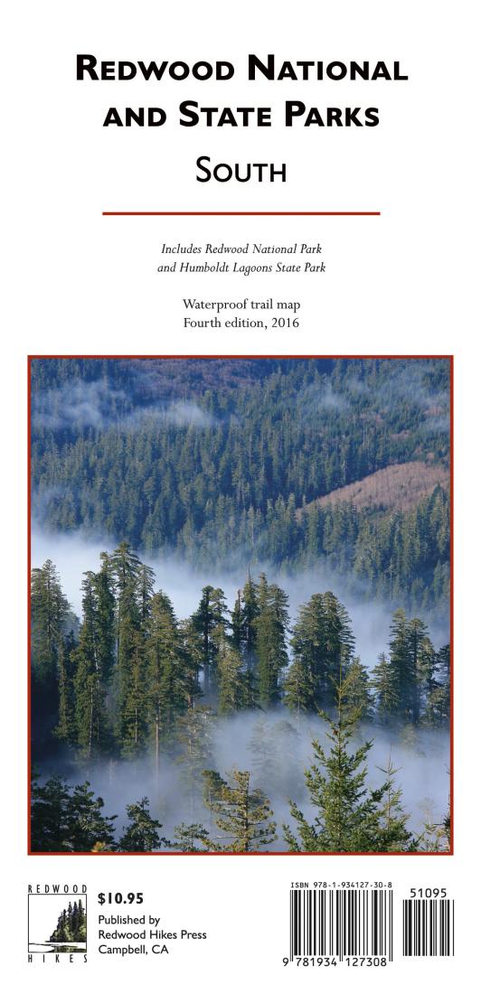 Cover of Redwood National and State Parks, South, waterproof by Redwood Hikes Press