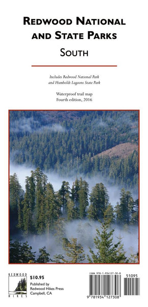 Cover of Redwood National and State Parks, South, waterproof by Redwood Hikes Press