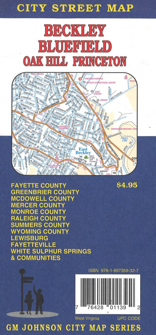 Cover of Beckley, Bluefield, Oak Hill and Princeton, West Virginia by GM Johnson