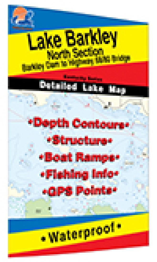 Cover of Lake Barkley North Fishing Map by Fishing Hot Spots