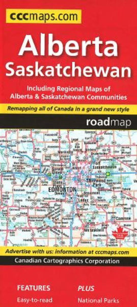 Cover of Alberta and Saskatchewan Road Map 