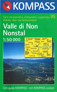 Valle di Non Nonstal Hiking Map By Kompass