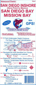 San Diego Inshore (San Diego Bay & Mission Bay) fishing map by Fish-n-Map Company