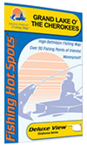 Grand Lake O' the Cherokees Fishing Map by Fishing Hot Spots