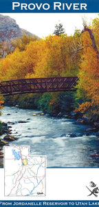 Provo River From Jordanelle Reservoir to Utah Lake Fishing Map by Wilderness Adventures Press