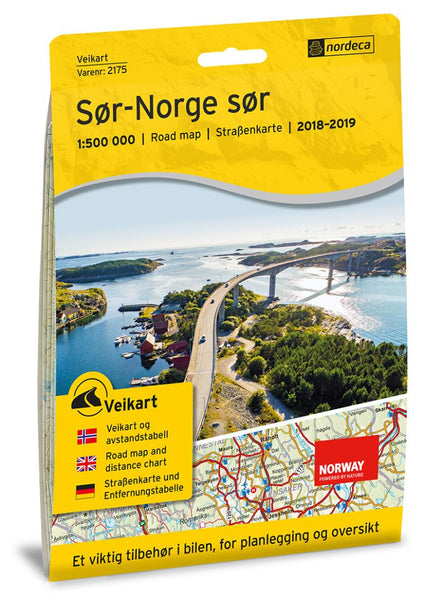 Cover of Southern Norway (Sor-Norge sor) Road Map by Nordeca
