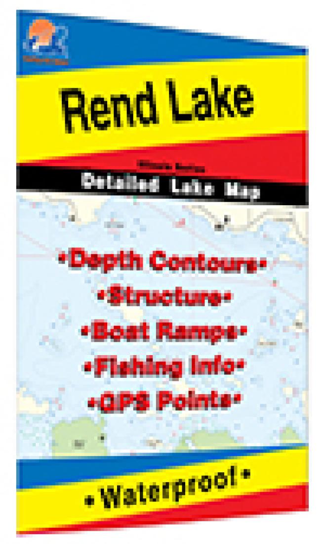 Cover of Rend Lake Fishing Map by Fishing Hot Spots