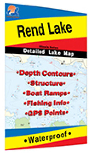 Cover of Rend Lake Fishing Map by Fishing Hot Spots