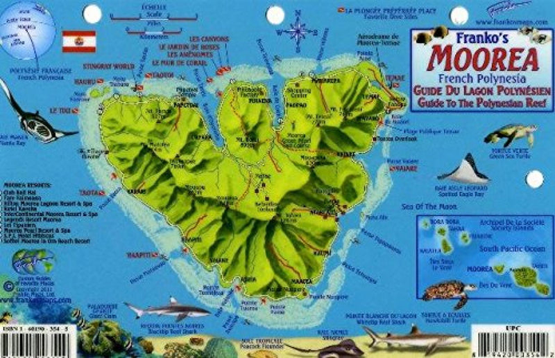 Cover of Moorea, French Polynesia, Guide to the Polynesian Reef