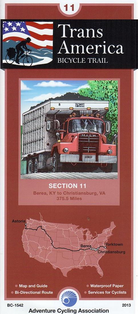 Cover of TRANSAMERICA BICYCLE TRAIL #11 : Berea, Kentucky - Christiansburg, Virginia 