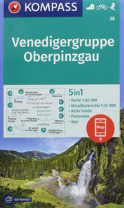 Venedigergruppe - Oberpinzgau Hiking Map By Kompass