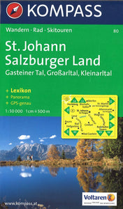 St. Johann Salzburger Land Hiking Map By Kompass
