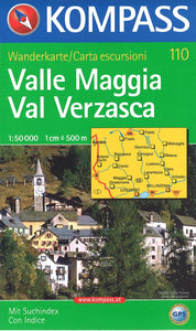 Valle Maggia Val Verzasca Hiking Map By Kompass