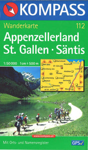 Appenzellerland St. Gallen - Santis Hiking Map By Kompass