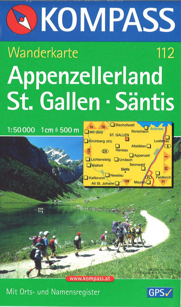 Cover of Appenzellerland St. Gallen - Santis Hiking Map By Kompass