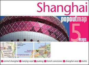 Shanghai, China, PopOut Map by PopOut Products