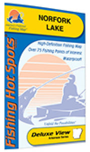 Norfork Lake Fishing Map by Fishing Hot Spots