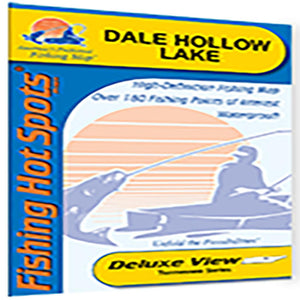 Dale Hollow Lake Fishing Map by Fishing Hot Spots