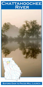 Chattahoochee River Fishing Map by Wilderness Adventures Press