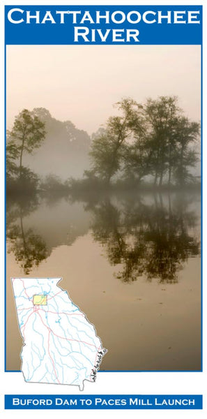 Cover of Chattahoochee River Fishing Map by Wilderness Adventures Press