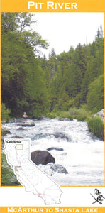 Pit River: McArthur to Shasta Lake Fishing Map by Wilderness Adventures Press