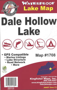 Dale Hollow Lake Map by Kingfisher Maps, Inc.