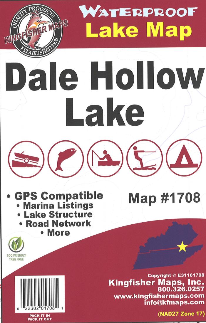 Cover of Dale Hollow Lake Map by Kingfisher Maps, Inc.