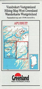 Apussuit Hiking Map by Greenland Tourism