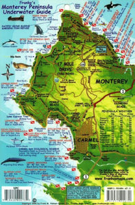 California Map & Fish Card, Monterey Peninsula by Frankos Maps Ltd.