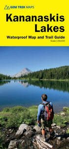 Kananaskis Lakes Map and Trail Guide (waterproof) by Gem Trek