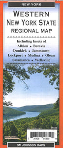 Western New York State Regional Map by GM Johnson