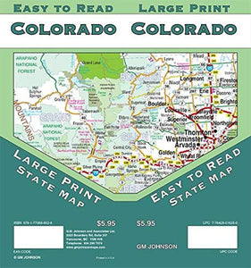 Colorado State, Large Print + Easy to Read by GM Johnson