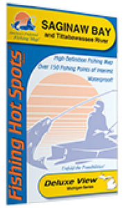 Saginaw Bay Fishing Map by Fishing Hot Spots