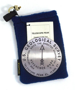 Telescope Peak, Death Valley National Park, California Paperweight by Geo-Situ