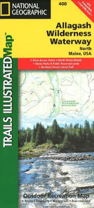 Allagash Wilderness Waterway, North, Maine, Map 400